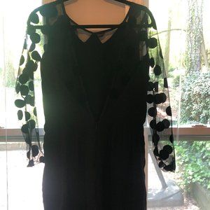 Black Mesh Romper BCBG